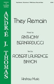 They Remain TTBB choral sheet music cover Thumbnail